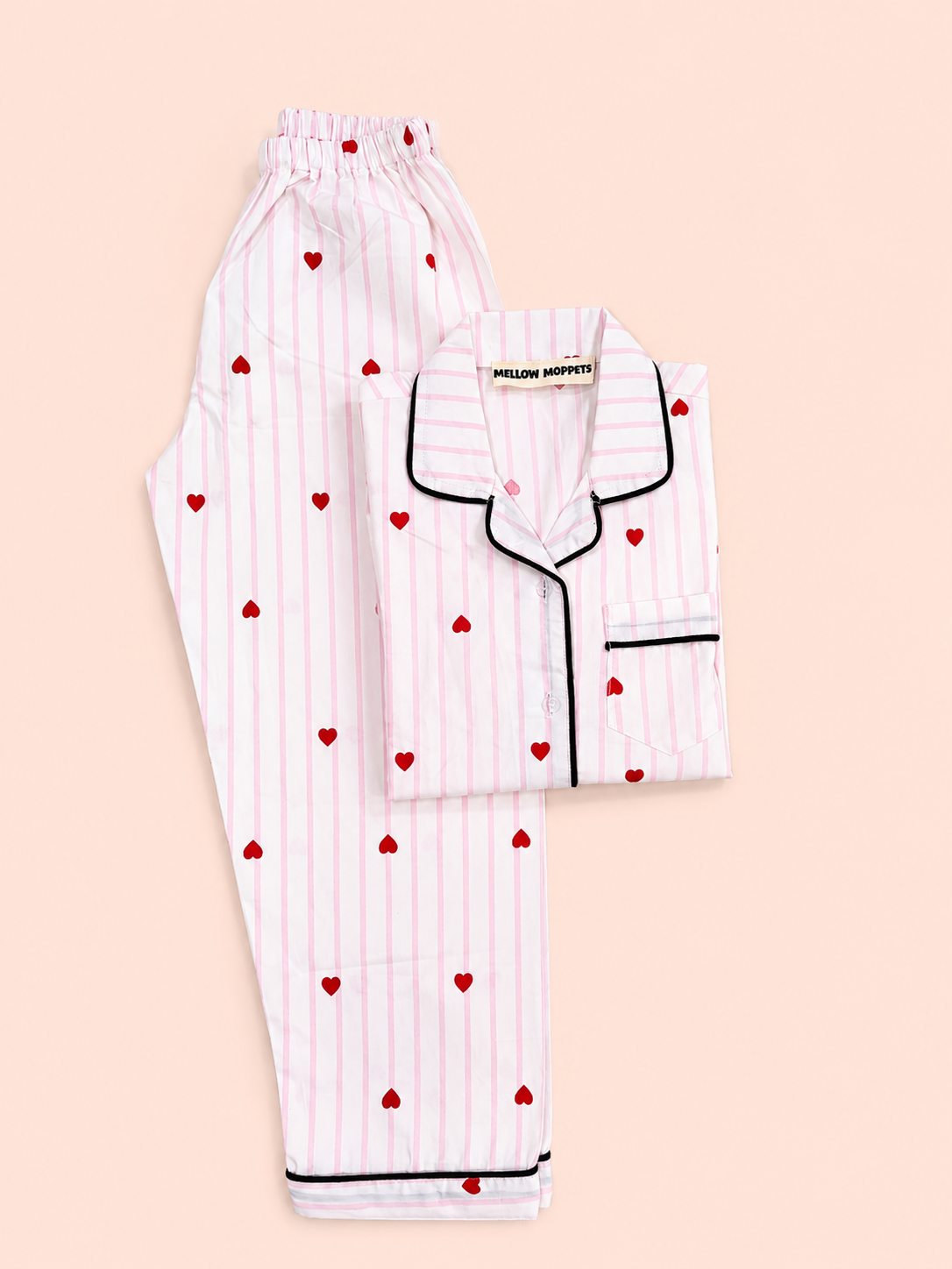 Sweetheart Stripes Night Suit