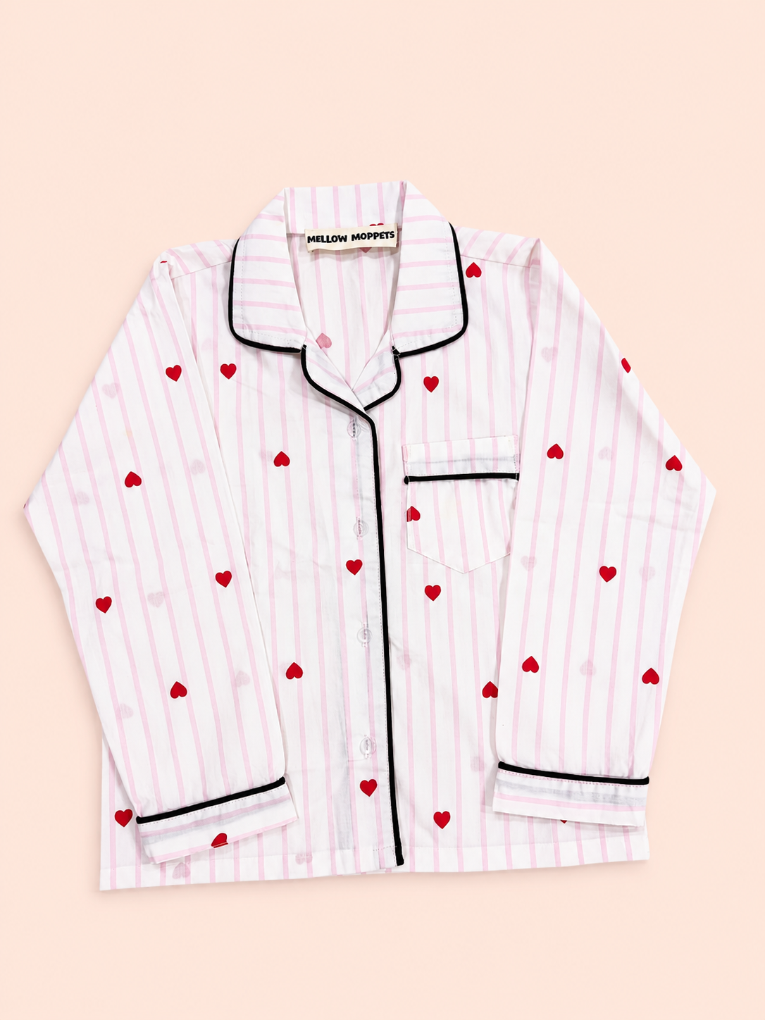 Sweetheart Stripes Night Suit