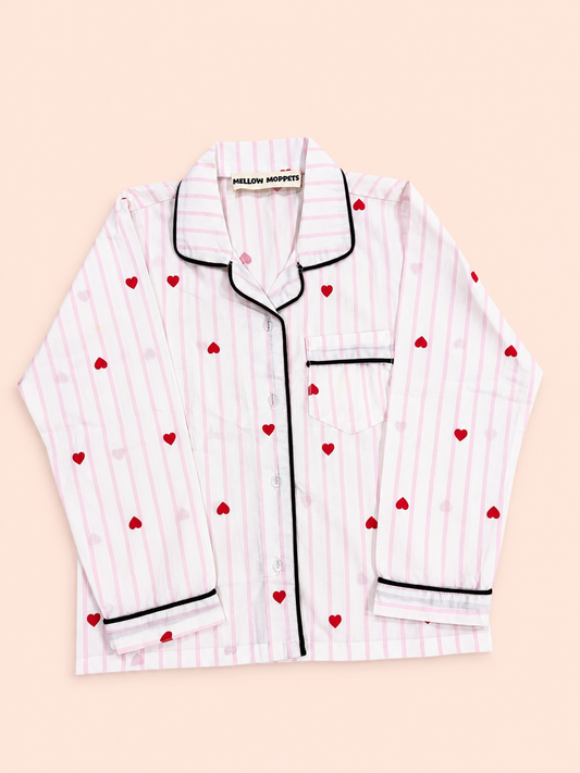 Sweetheart Stripes Night Suit