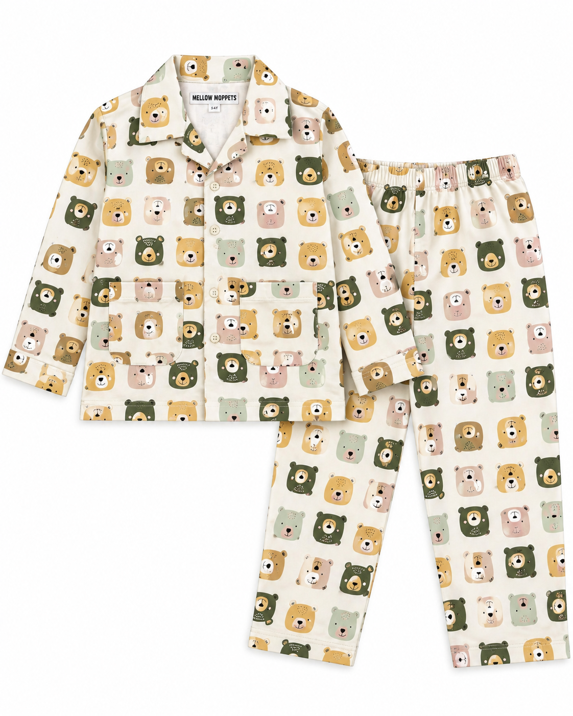 Bearly Everland Kids Cotton Nightsuit