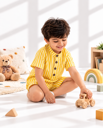 Sunshine Stripe Cotton Co-ord Set