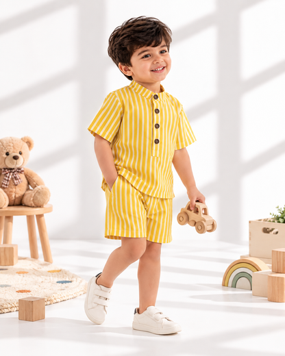 Sunshine Stripe Cotton Co-ord Set