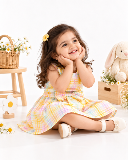 Pastel Picnic Summer Dress