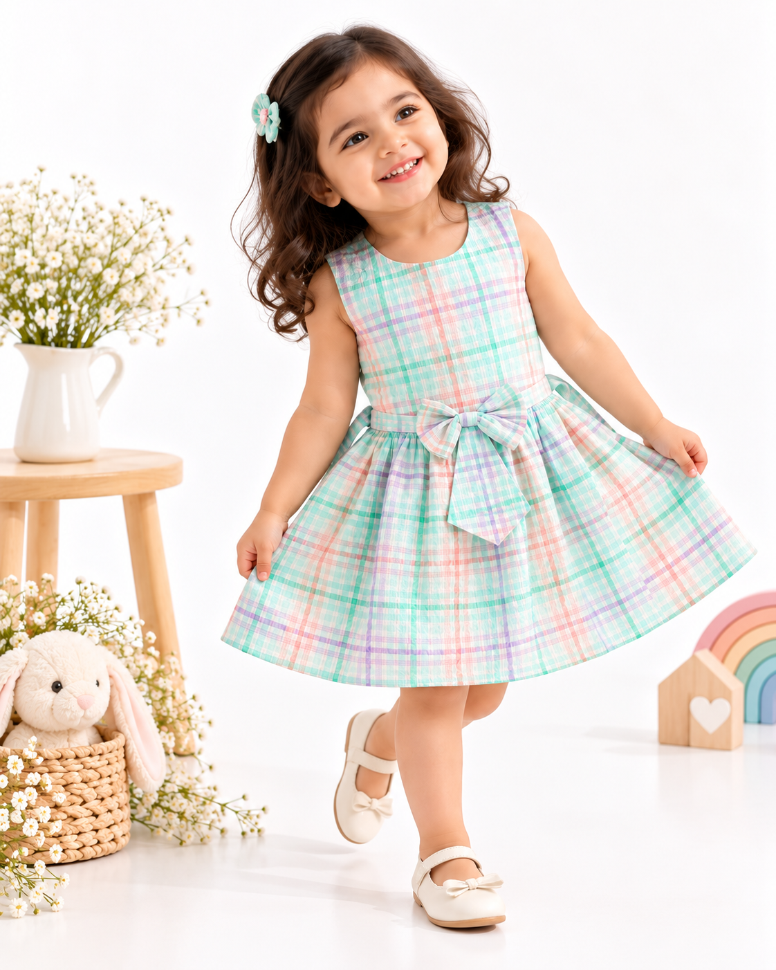Pastel Picnic Summer Dress