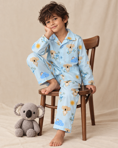 Koala's Cloud Club Kids Cotton Nightsuit