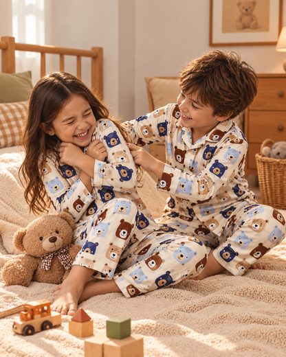 Bearly Everland Kids Cotton Nightsuit