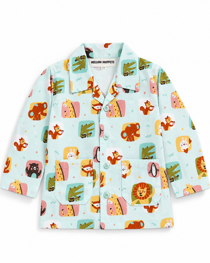 Critter Carnival Kids Cotton Nightsuit