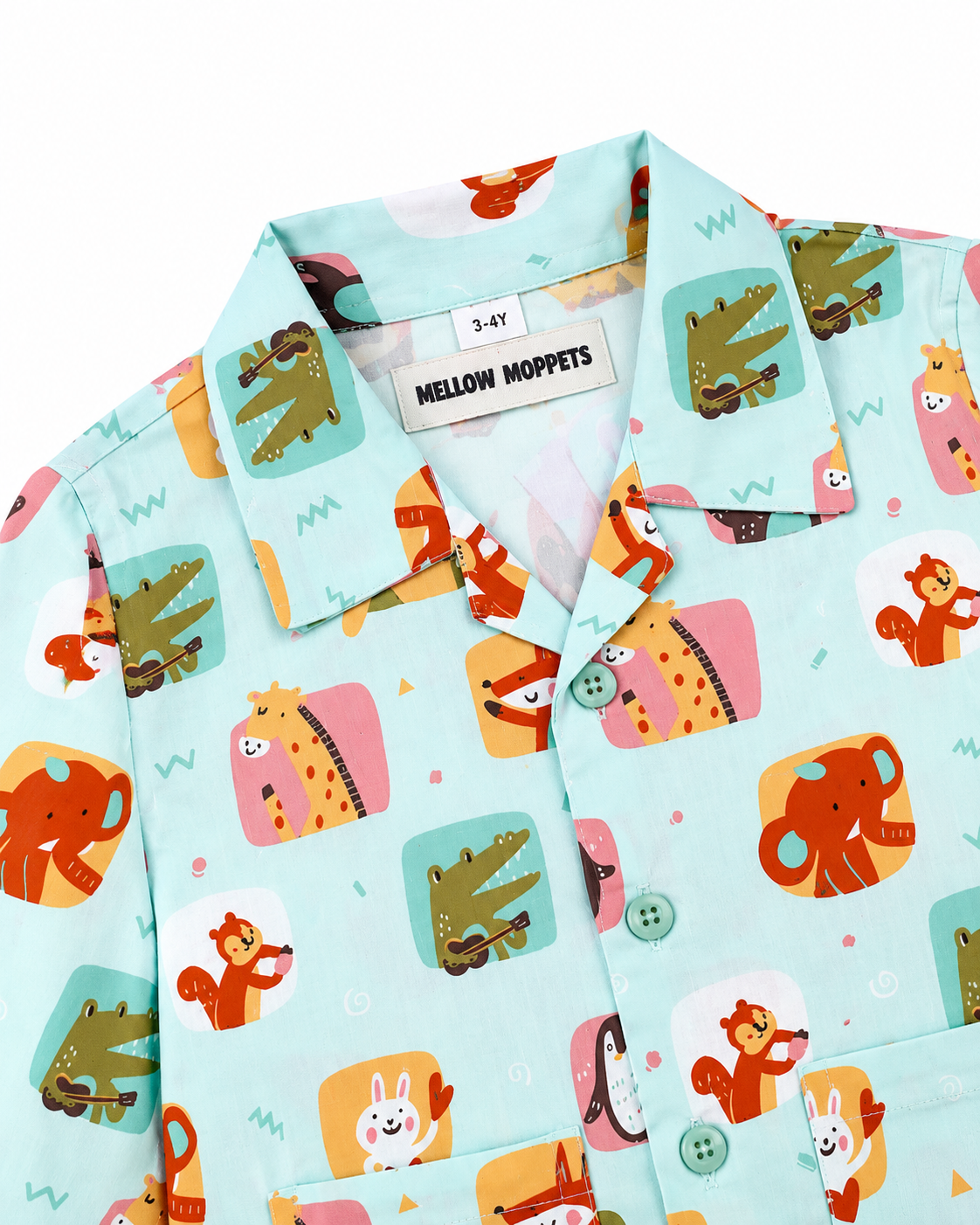 Critter Carnival Kids Cotton Nightsuit