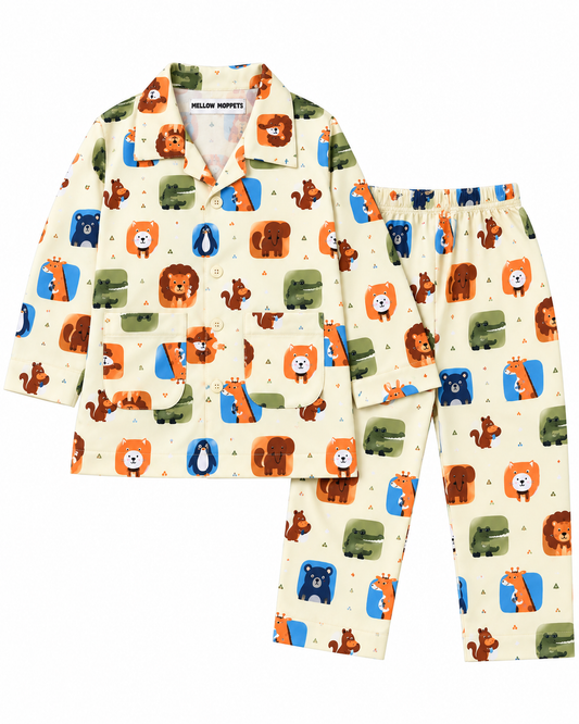 Critter Carnival Kids Cotton Nightsuit