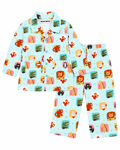 Critter Carnival Kids Cotton Nightsuit